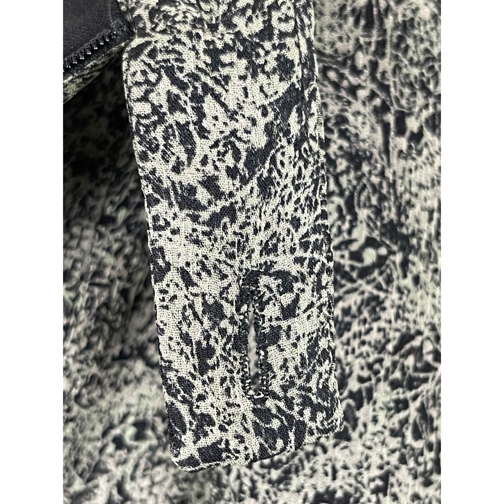 Jones New York Woman Green Black Silk Midi Skirt 18W Abstract Lined 100% Silk - Picture 9 of 16
